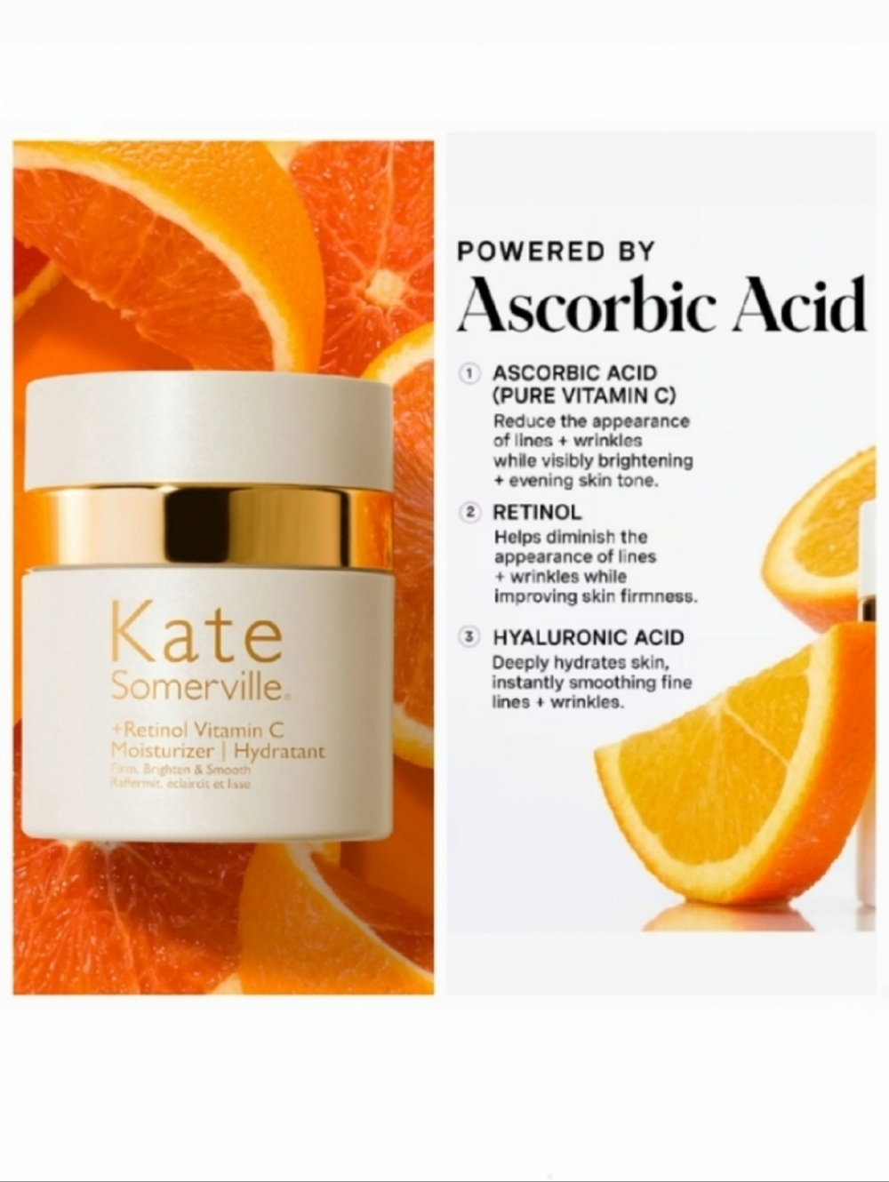 🌺Kate Somerville Retinol Vitamin C Moisturizer Firming Hydrating Cream